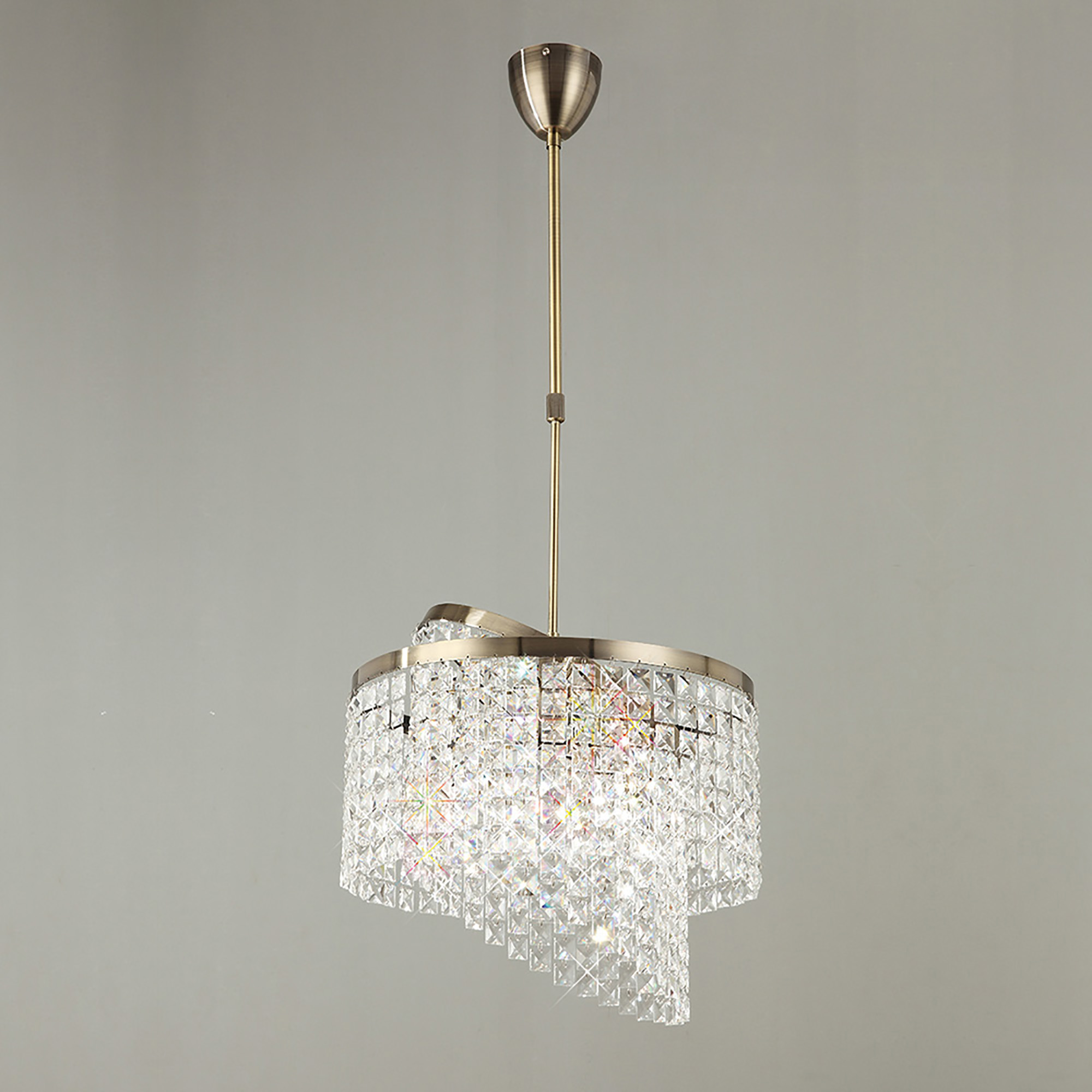 IL30093  Cortina Crystal Telescopic Pendant 6 Light